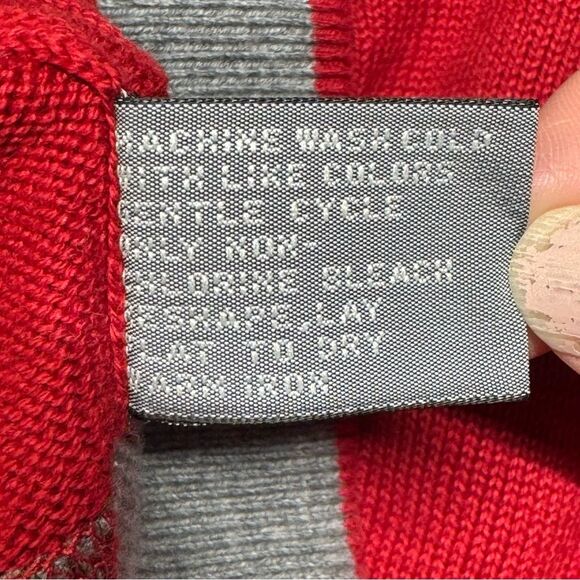 Talbots Men's Red Crew Neck Cotton Sweater Size Large - Picture 8 of 8